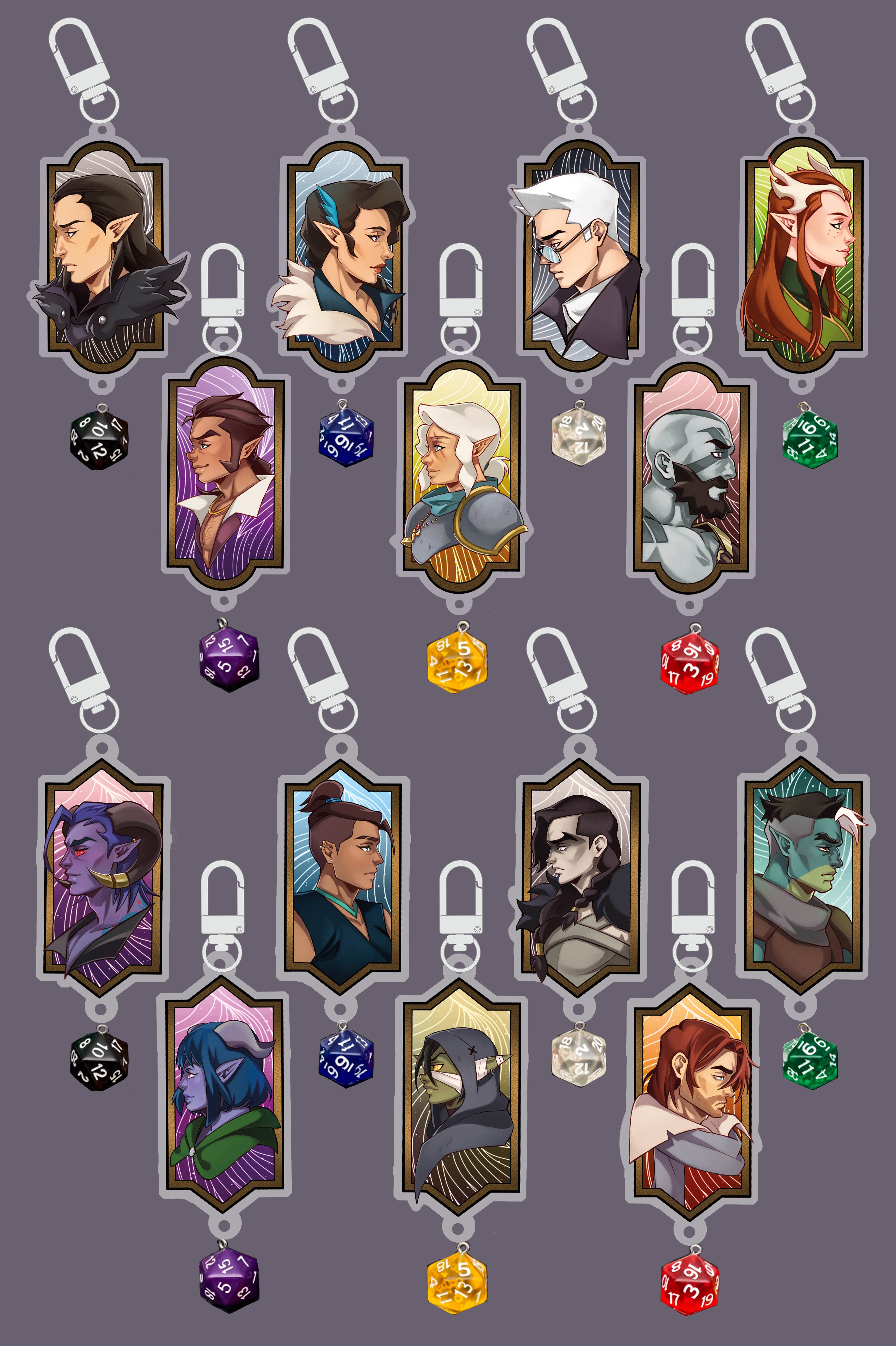 Critical role keychains - PREORDER